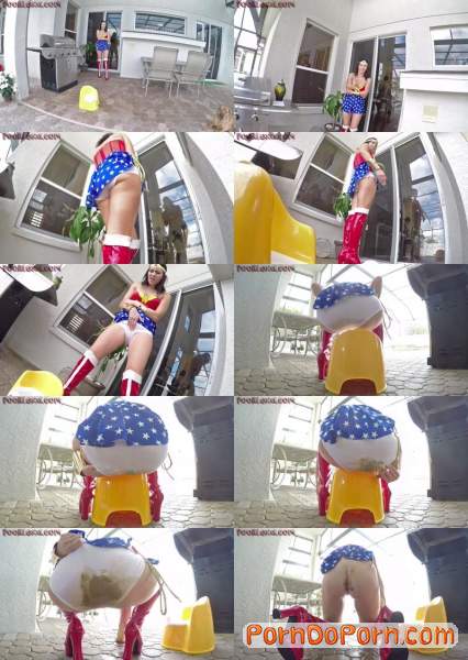 Poo Alexa starring in Wonder Women Messy Panty Poop - PooAlexa (FullHD 1080p / Scat)