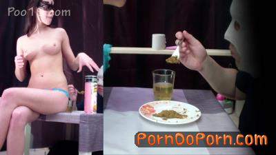 MilanaSmelly starring in Gourmet breakfast for the slave - Poo19 (FullHD 1080p / Scat)