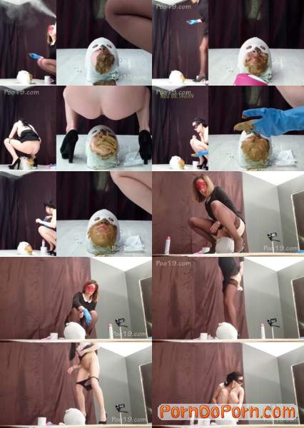 MilanaSmelly starring in 2 mega big heaps of shit from princesses - Poo19 (FullHD 1080p / Scat)