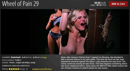 Zazie, Lady Amanda, Lady Ariel starring in Wheel of Pain 29 - ElitePain (HD 720p)