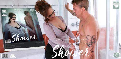 Ameli starring in Big breasted mature Ameli finds a toyboy in her shower - Mature.nl, Mature.eu (FullHD 1080p)