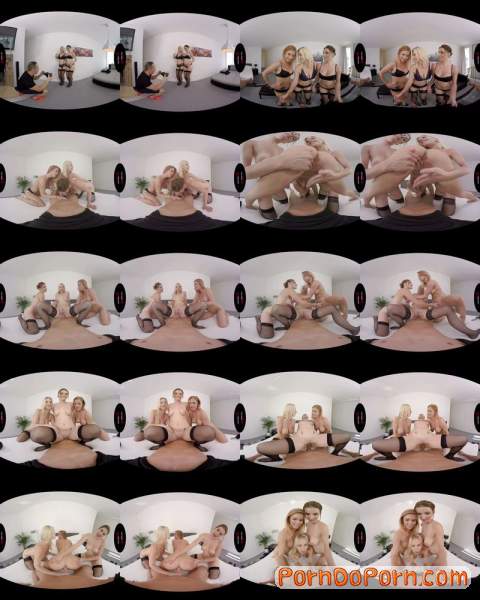 Chrissy Fox, Nathaly Cherie, Victoria Daniels starring in Lingerie models - VirtualRealPorn (2K UHD 1600p / 3D / VR)