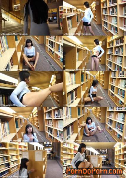 Littlesubgirl starring in Busy Public Library Fuck, Anal, & Squirt - ManyVids (FullHD 1080p)