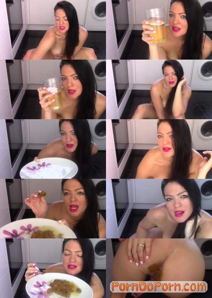 Evamarie88 starring in Feeding Toilet Slave His Dinner - ScatShop (FullHD 1080p / Scat)