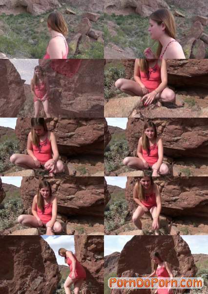 Lara Brookes starring in Peeing on the rocks (FullHD 1080p)