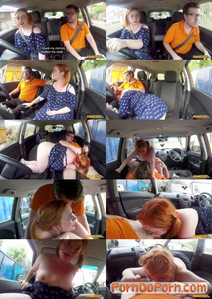 Harley Morgan starring in Voluptuous Redhead Fucks In Car - FakeDrivingSchool (SD 480p)