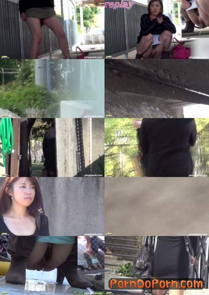 Smooth Ladies Wet the Pavement - PissJapanTV (HD 720p)