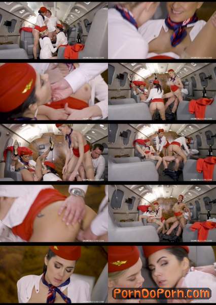 Valentina Nappi, Cassie Del Isla, Anny Aurora starring in 3 Stewardesses taken on the plane - DorcelClub (FullHD 1080p)