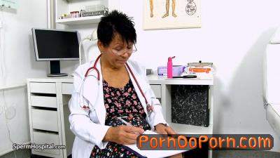 Elma C starring in Big breasted doctor granny Elma prostate check - up - spermhospital (HD 720p)