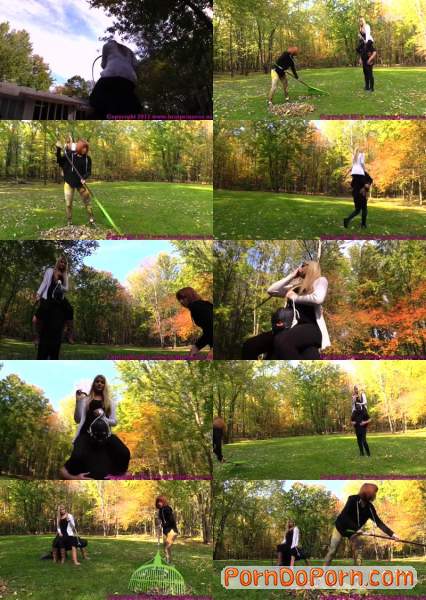 Chloe, Lizzy starring in Pony slave Ridden Around the Grounds while slave girl Does Yard Work - BratPrincess, Clips4sale (FullHD 1080p)