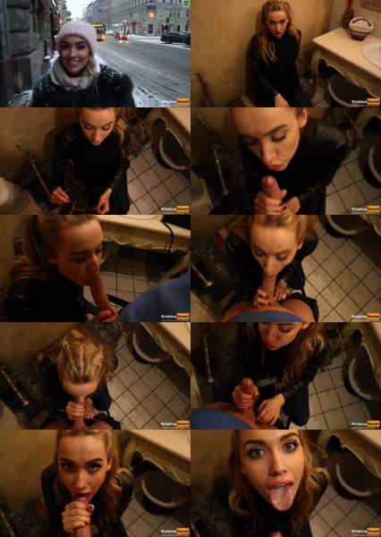 Kristina Sweet, Luxury Girl starring in Public Blowjob He Cum In My Mouth In The Toilet In A Restaurant - PornHub, PornHubPremium (FullHD 1080p)