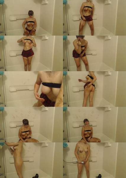 Forbiddenbrooke starring in Skat in the shower & Skat shower and spray - ScatShop (FullHD 1080p / Scat)