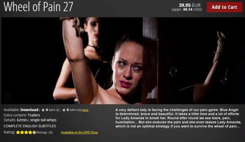 Blue Angel, Lady Amanda starring in Wheel of Pain 27 - ElitePain (HD 720p)
