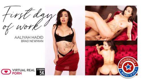 Aaliyah Hadid starring in First day of work - VirtualRealPorn (UltraHD 4K 2160p / 3D / VR)