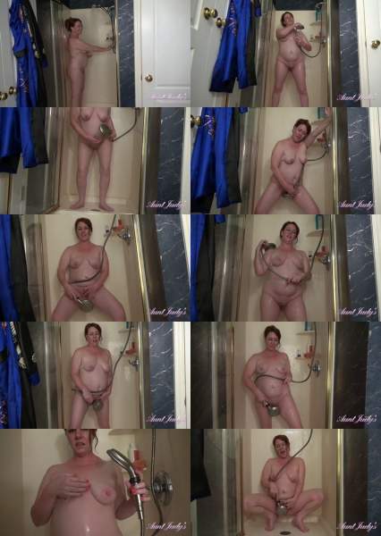 Roux starring in Gets Off In The Shower For You - AuntJudys (FullHD 1080p)