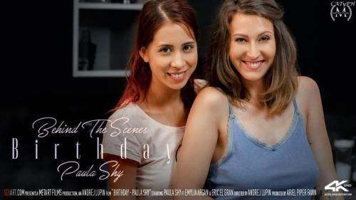 Emylia Argan, Paula Shy, Eric El Gran starring in Behind The Scenes: Birthday - Paula Shy and Emylia Argan - SexArt, MetArt (HD 720p)