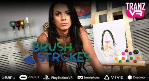 Estela Duartte starring in Brush Strokes - TranzVR (UltraHD 2K 1600p / 3D / VR)