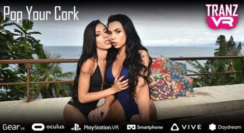 Alice Marques, Bianca Reis starring in Pop Your Cork - TranzVR (UltraHD 2K 1600p / 3D / VR)