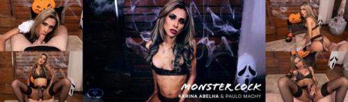 Karina Abelha starring in Monster Cock - VirtualRealTrans (UltraHD 4K 2160p / 3D / VR)