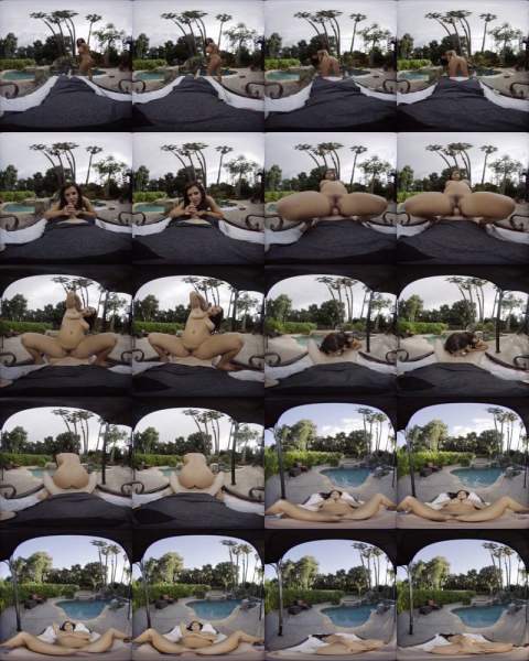 Keisha Grey starring in Fun by the Pool - WankzVR (UltraHD 2K 1600p / 3D / VR)