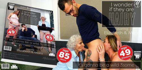 Elizabeth (49), Maria (85) starring in A hairy granny threesome goes extremely wild - Mature.nl (FullHD 1080p)