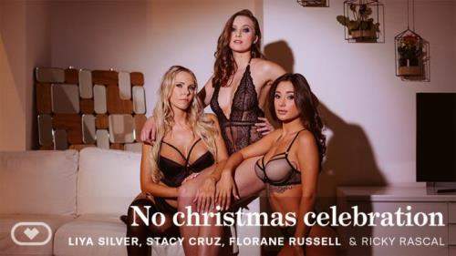 Florane Russell, Liya Silver, Stacy Cruz starring in No christmas celebration - VirtualRealPorn (UltraHD 4K 2160p / 3D / VR)