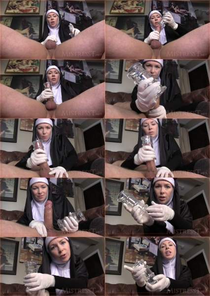 Mistress T starring in Nun Uses Glass Sleeve To Milk Sinner - Clips4sale, MistressT (HD 720p)