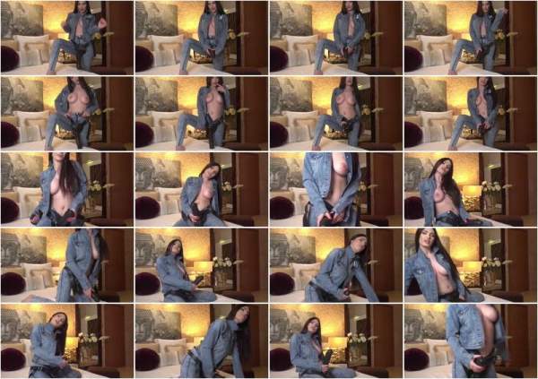 All You Had In Your Mind While You Were Away Was Your Sexy Mistress Dressed All In Denim Pegging You - SelenneNoir (FullHD 1080p)