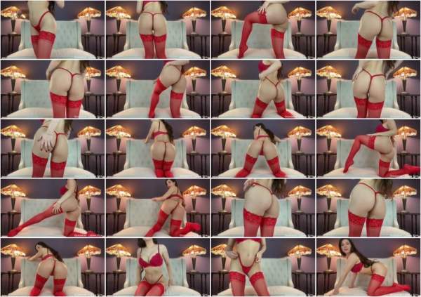 Red Pantyhose Ass And Legs Tease - LeenaFox (FullHD 1080p)