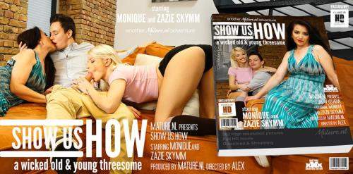 Monique (EU) (49), Zazie Skymm (25) starring in This hot young couple gets freaky sexlessons from MILF Monique - Mature.nl, Mature.eu (SD 540p)