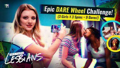 Riley Star, Kyler Quinn, Hazel Grace starring in Epic DARE Wheel Challenge! - 3 Girls x 3 Spins = 9 Dares! - SexTapeLesbians, AdultTime (SD 544p)