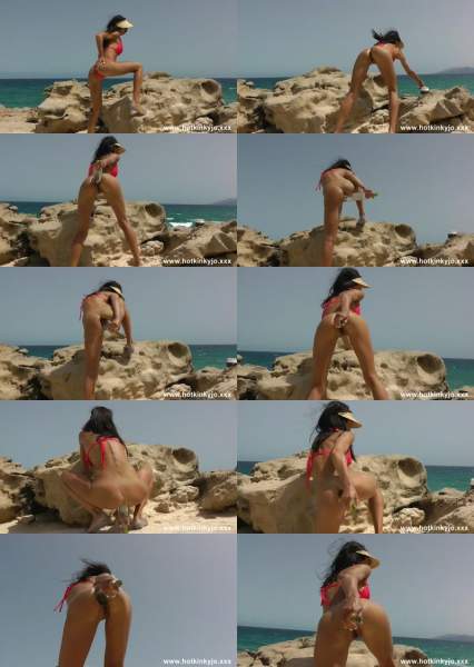 Hotkinkyjo starring in Hotkinkyjo fuck her ass with wine bottle on the sunny cliff and - Hotkinkyjo (FullHD 1080p)