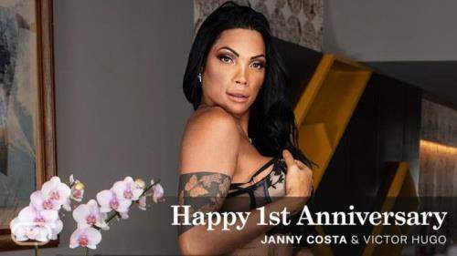 Janny Costa starring in Happy 1st Anniversary - VirtualRealTrans (FullHD 1080p / 3D / VR)