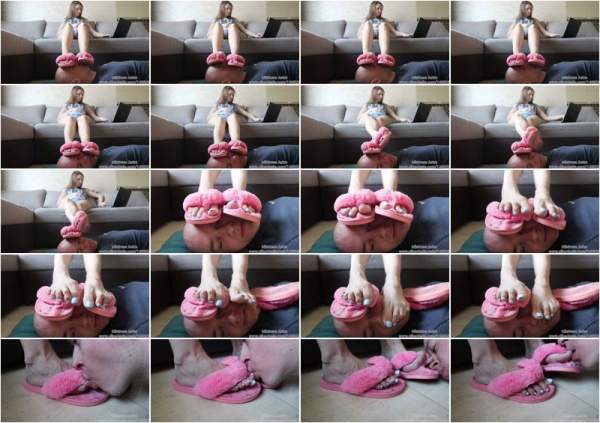 Dirty Slippers Footstool And Worship New - MistressAstra (FullHD 1080p)