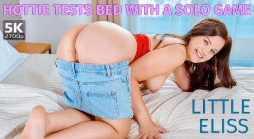 Little Eliss starring in Hottie tests bed with a solo game - TmwVRnet (UltraHD 4K 2700p / 3D / VR)