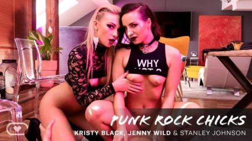 Kristy Black, Jenny Wild starring in Punk Rock Chicks - VirtualRealPorn (UltraHD 4K 2700p / 3D / VR)