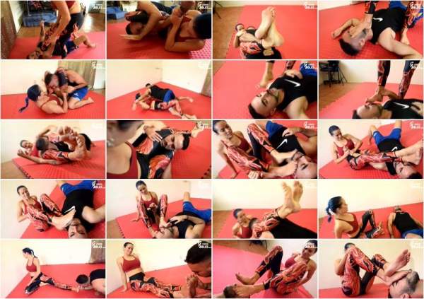 Blue Kate starring in Mixed Wrestling Foot Domination - CzechSoles (FullHD 1080p)