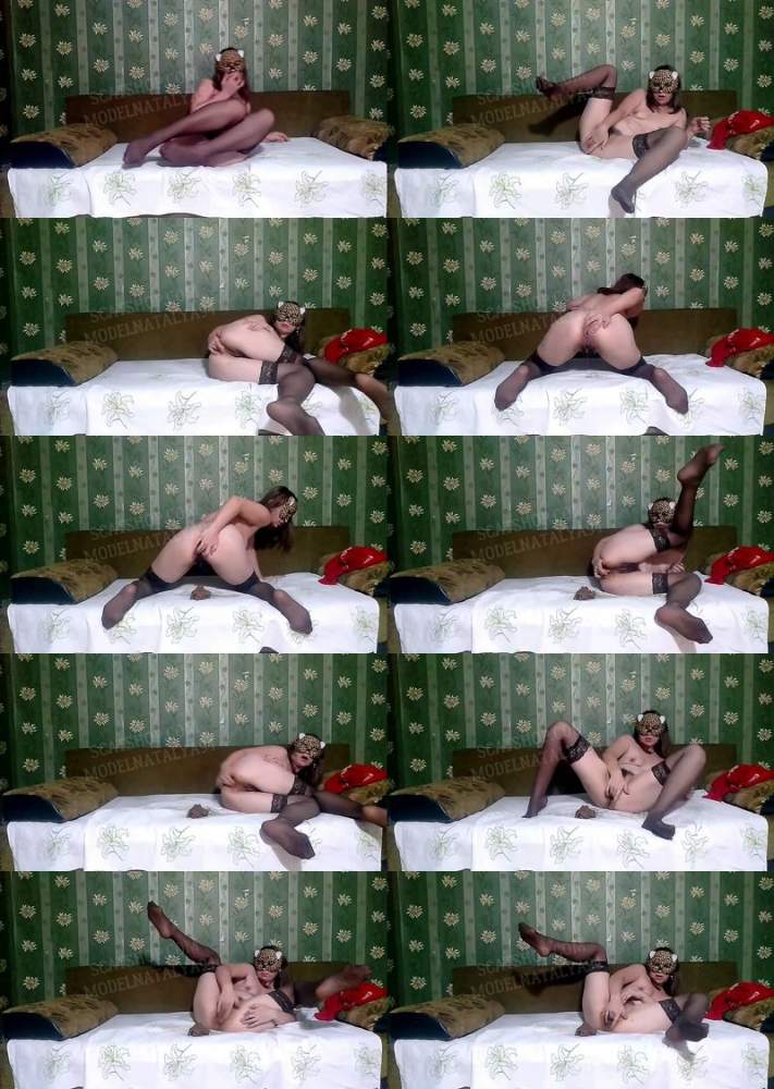 ModelNatalya94 starring in Olga fucks and masturbates on the bed - ScatShop (FullHD 1080p / Scat)