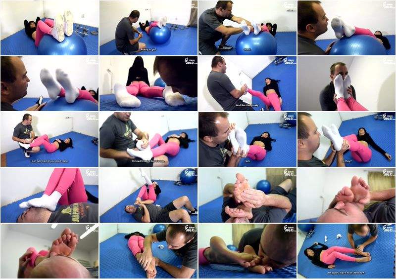 Gym Trainer Smells His Clients Sexy Feet And Stinky Socks - CzechSoles (FullHD 1080p)