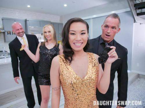 Gwen Vicious, Kimmy Kim starring in New Year's Switch - DaughterSwap, TeamSkeet (SD 480p)