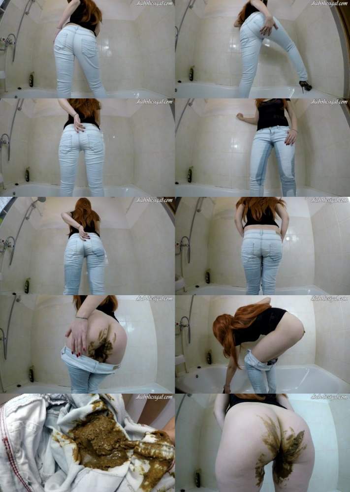 Janet starring in Piss and Shit in Light Jeans - diabolicsigal (UltraHD 4K 2160p / Scat)