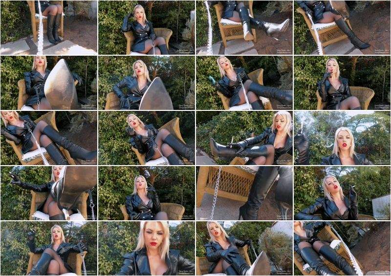 Young Goddess Kim starring in Smoke And Leather Slave - Clips4sale (FullHD 1080p)