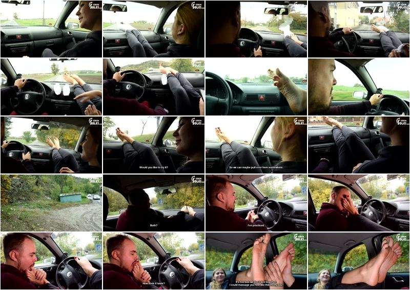 Her Big Smelly Feet In Car Are A Turn On - CzechSoles (FullHD 1080p)