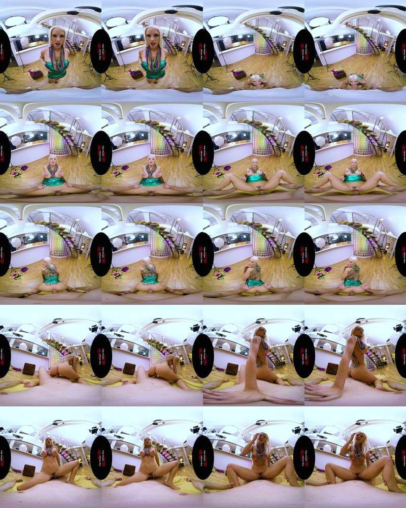 Blanche Bradburry starring in Mardi Gras Photoshoot - VirtualRealPorn (UltraHD 4K 2700p / 3D / VR)