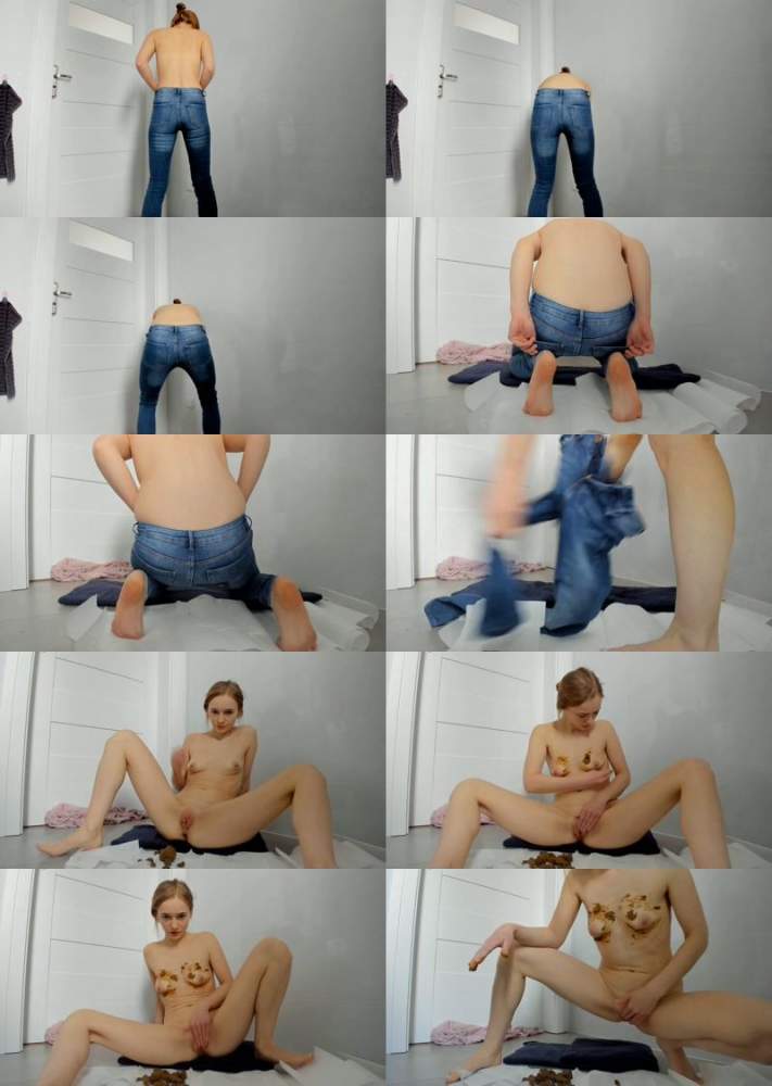LucyBelle starring in Poop in jeans and boobs smearing - ScatShop (FullHD 1080p / Scat)