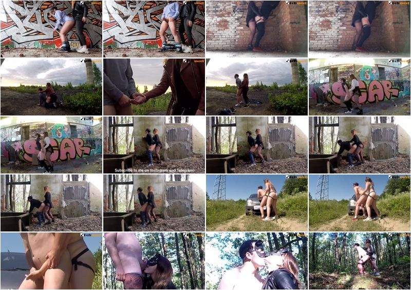 World S First Public Pegging Compilation Femdom Strapon - PolySweet (FullHD 1080p)