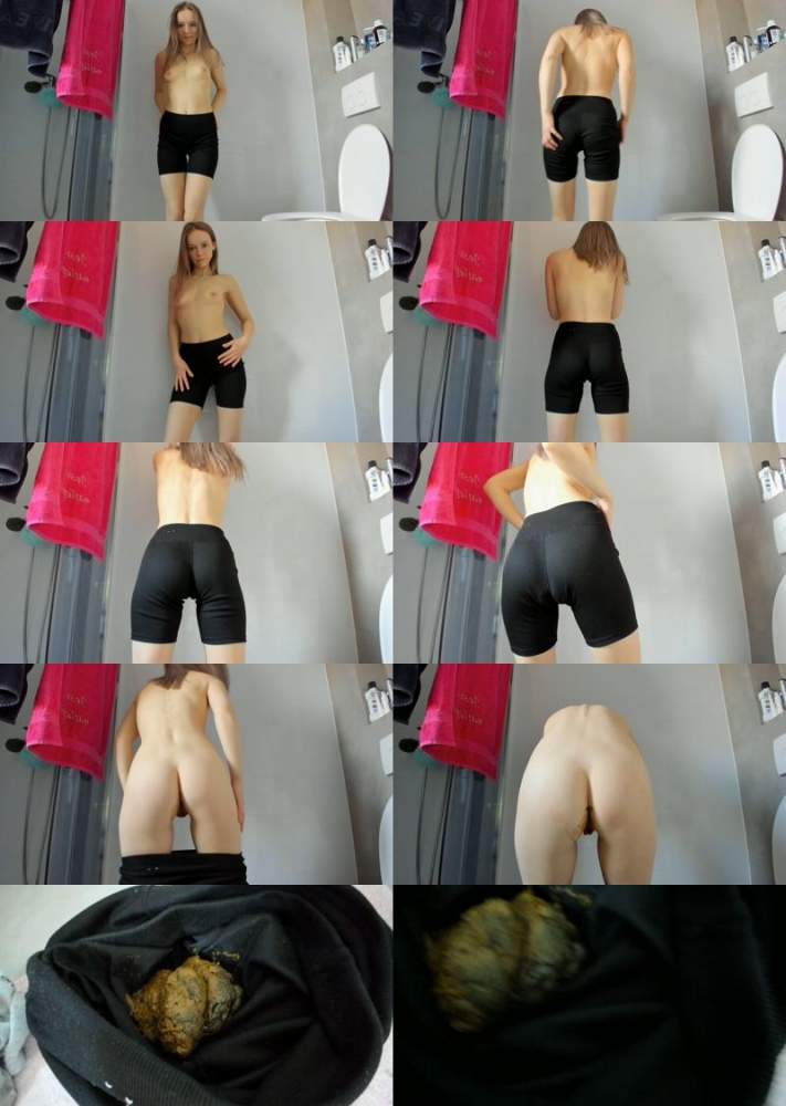 LucyBelle starring in Poo in spandex shorts - ScatShop (FullHD 1080p / Scat)