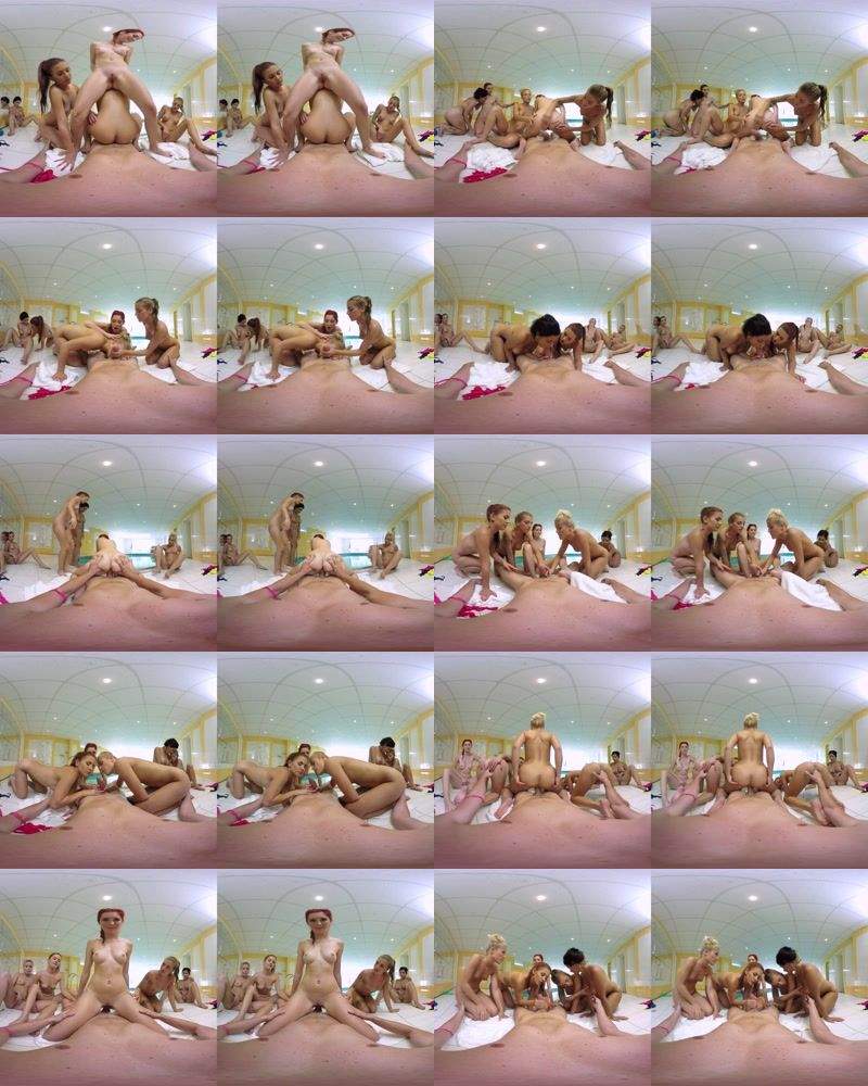 Alex Black, Kattie Gold, Rihanna Samuel, Silvia Dellai, Sweet Cat starring in Sauna "Russian Style" - part 2 - VRBangers (UltraHD 2K 1920p / 3D / VR)