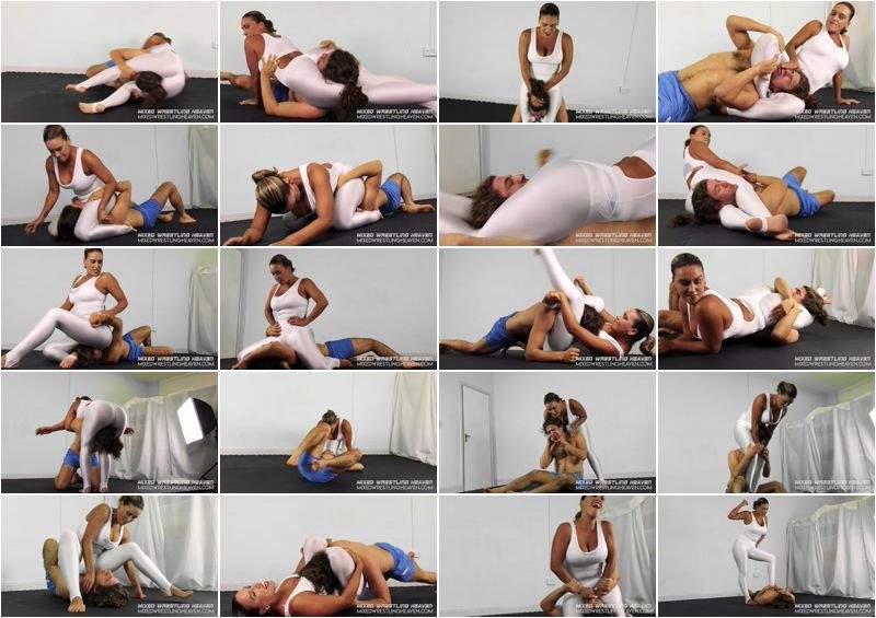 Megan Jones Is The Cuban Crusher - Scissorhold Demolition - MixedWrestlingHeaven (HD 720p)