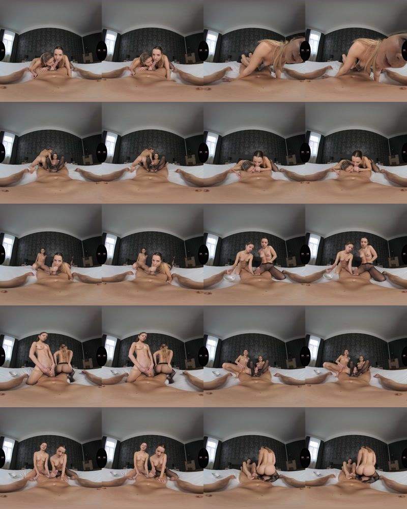Gina Gerson, Mona Blu starring in Heavenly Edged Double: Blowjob - VRedging (UltraHD 4K 2880p / 3D / VR)